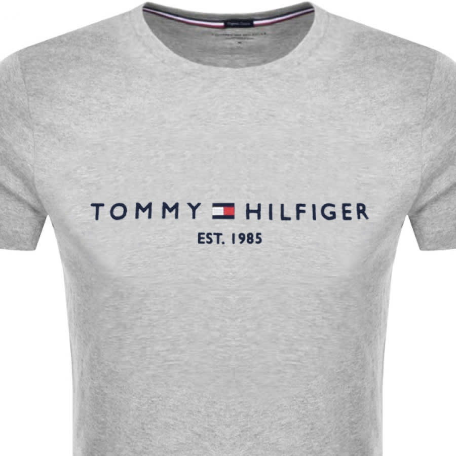 Alternative Image for ProductTommy Hilfiger Logo T Shirt Grey2
